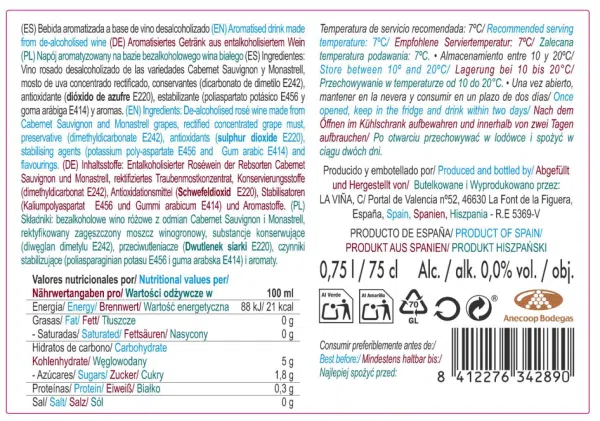 Juan de Juanes 0,0% Rosado