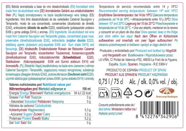 Juan de Juanes 0,0% Tinto